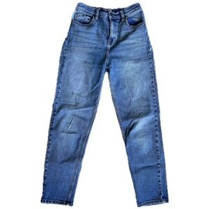 Fashion Nova Blue Mom Jeans Low Stretch